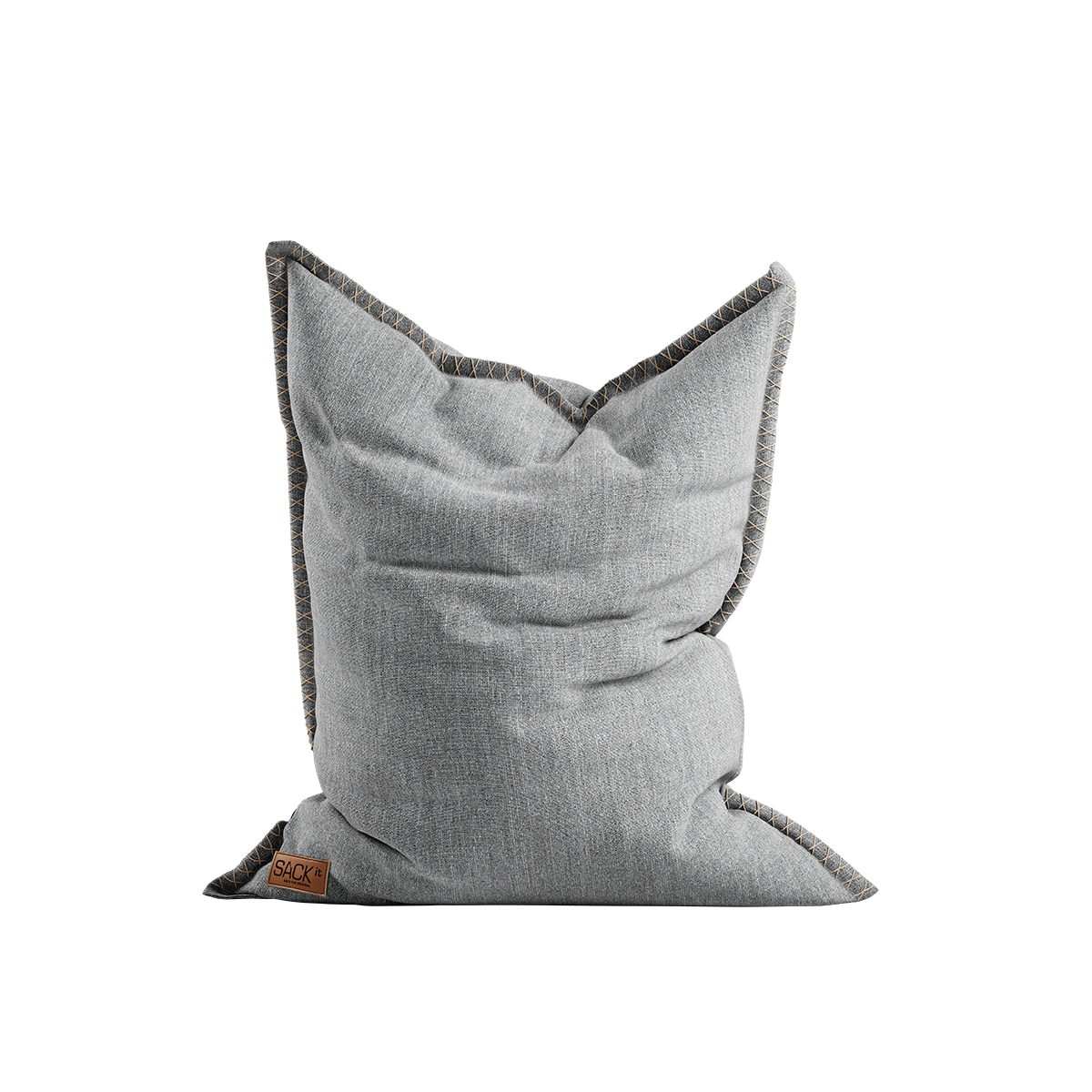 Cobana Beanbag Sitzsack in sandfarbenem Melange, weich geformt, für drinnen und draußen. | Cobana Beanbag - Cobana Sand Melange | SACKit
