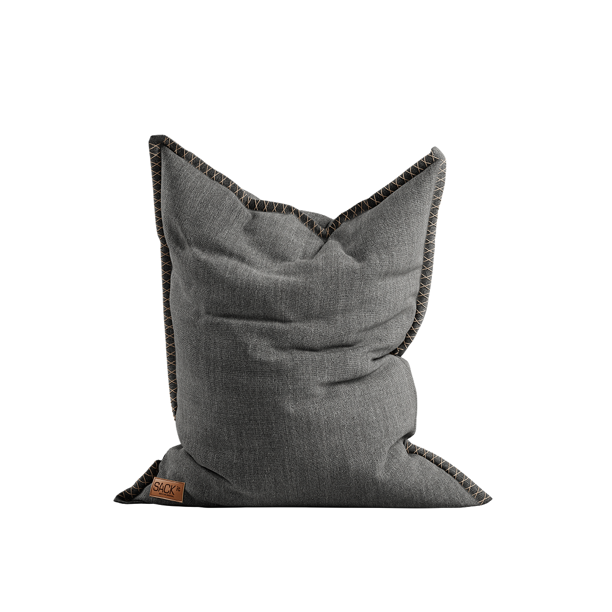 Cobana Beanbag Sækkestol in grauer Olefin - Fasermischung, wasserabweisend und handgenäht. | Cobana Beanbag - Cobana Grey | SACKit