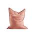 Cobana Beanbag Sækkestol und Puf in Rosé aus wasserabweisendem Material, handgenähte Stiche sichtbar. | Cobana Beanbag - Cobana Rose | SACKit