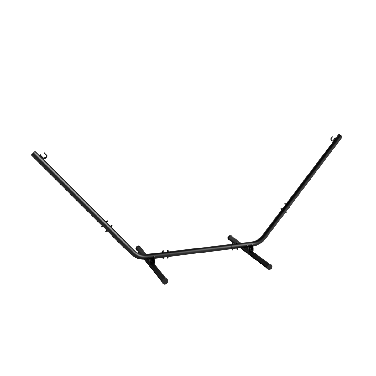 Schwarzes Cobana Hängemattengestell aus pulverbeschichtetem Aluminium für den Außenbereich. | Cobana Hammock Frame - Black | SACKit
