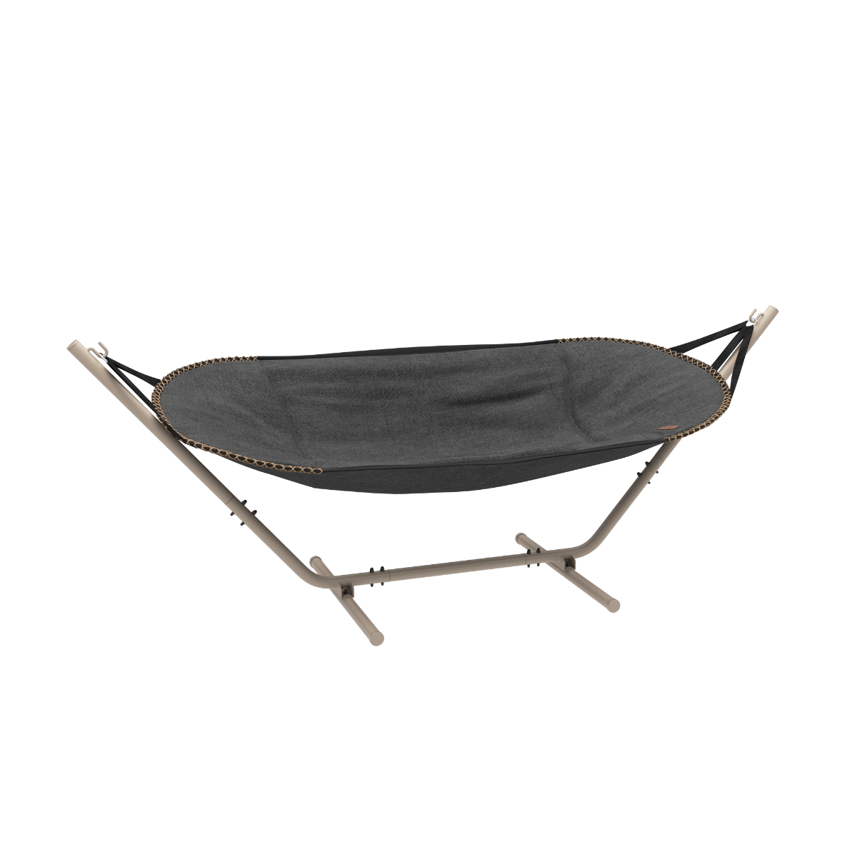 Cobana Hammock Hängematte in Grau mit taupefarbenem Aluminiumgestell, outdoor geeignet. | Cobana Hammock - Cobana Grey Taupe | SACKit