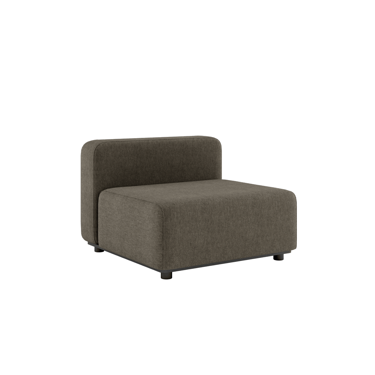 Cobana Lounge Sofa Seat in braun mit pulverbeschichtetem Aluminiumrahmen und Olefin - Faserbezug für den Außenbereich | Cobana Lounge Sofa - Seat - Cobana Brown | SACKit