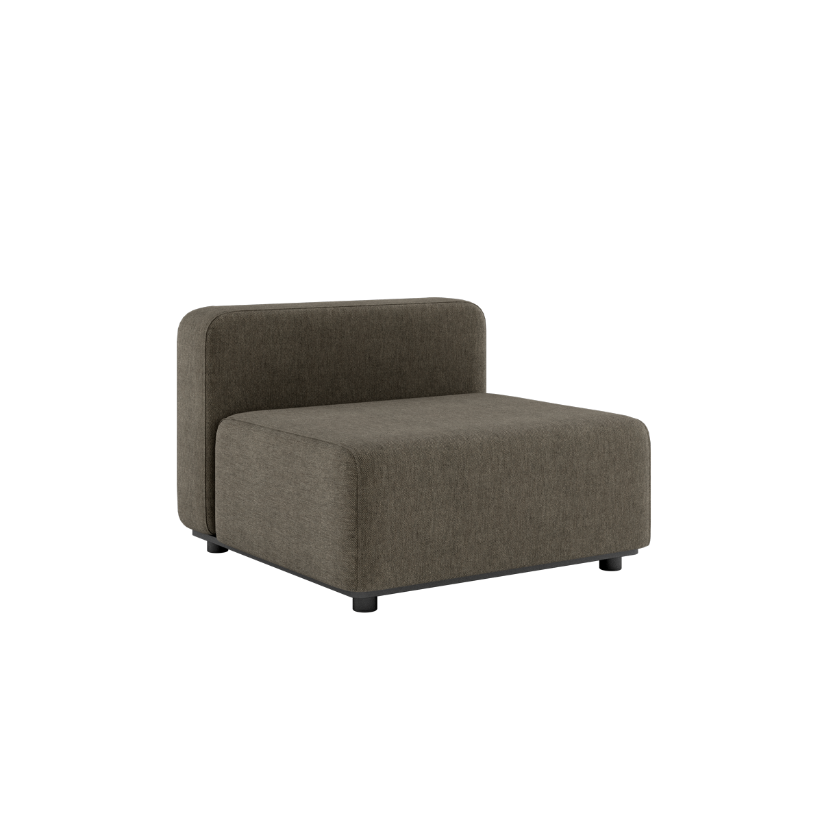 Cobana Lounge Sofa Seat in braun mit pulverbeschichtetem Aluminiumrahmen und Olefin - Faserbezug für den Außenbereich | Cobana Lounge Sofa - Seat - Cobana Brown | SACKit
