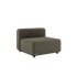 Cobana Lounge Sofa Seat in braun mit pulverbeschichtetem Aluminiumrahmen und Olefin - Faserbezug für den Außenbereich | Cobana Lounge Sofa - Seat - Cobana Brown | SACKit