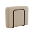 Cobana Lounge Sofa Armrest Modul in Boucle Beige mit pulverbeschichtetem Aluminiumrahmen für den Außenbereich | Cobana Lounge Sofa - Armrest - Boucle Beige | SACKit