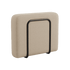 Cobana Lounge Sofa Armrest Modul in Boucle Beige mit pulverbeschichtetem Aluminiumrahmen für den Außenbereich | Cobana Lounge Sofa - Armrest - Boucle Beige | SACKit