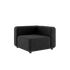 Ecksofa Cobana Lounge in Schwarz mit pulverbeschichtetem Aluminiumrahmen und Olefin - Faserbezug. | Cobana Lounge Sofa - Corner - Cobana Black | SACKit