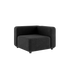 Ecksofa Cobana Lounge in Schwarz mit pulverbeschichtetem Aluminiumrahmen und Olefin - Faserbezug. | Cobana Lounge Sofa - Corner - Cobana Black | SACKit