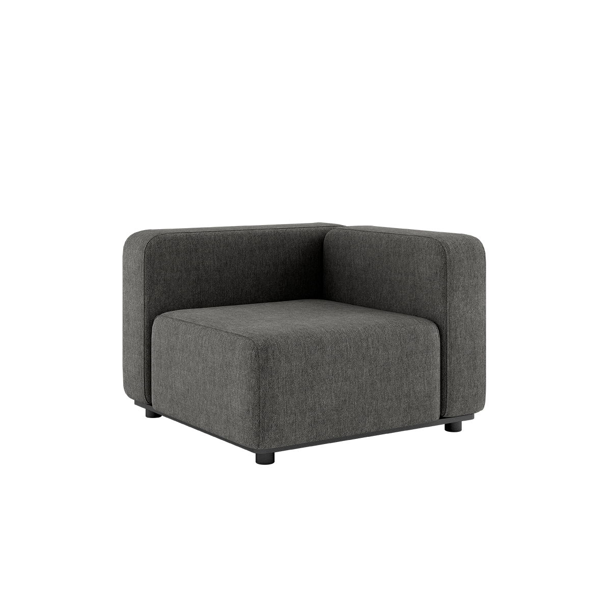 Cobana Lounge Sofa Eckmodul in grauem Outdoor - Stoff mit pulverbeschichtetem Aluminiumrahmen | Cobana Lounge Sofa - Corner - Cobana Grey | SACKit