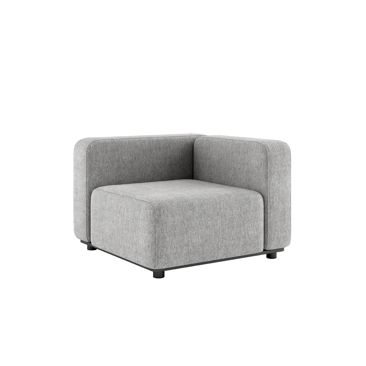 Cobana Lounge Sofa Corner in Cobana Sand Melange mit pulverbeschichtetem Aluminiumrahmen und Olefin - Fasern. | Cobana Lounge Sofa - Corner - Cobana Sand Melange | SACKit