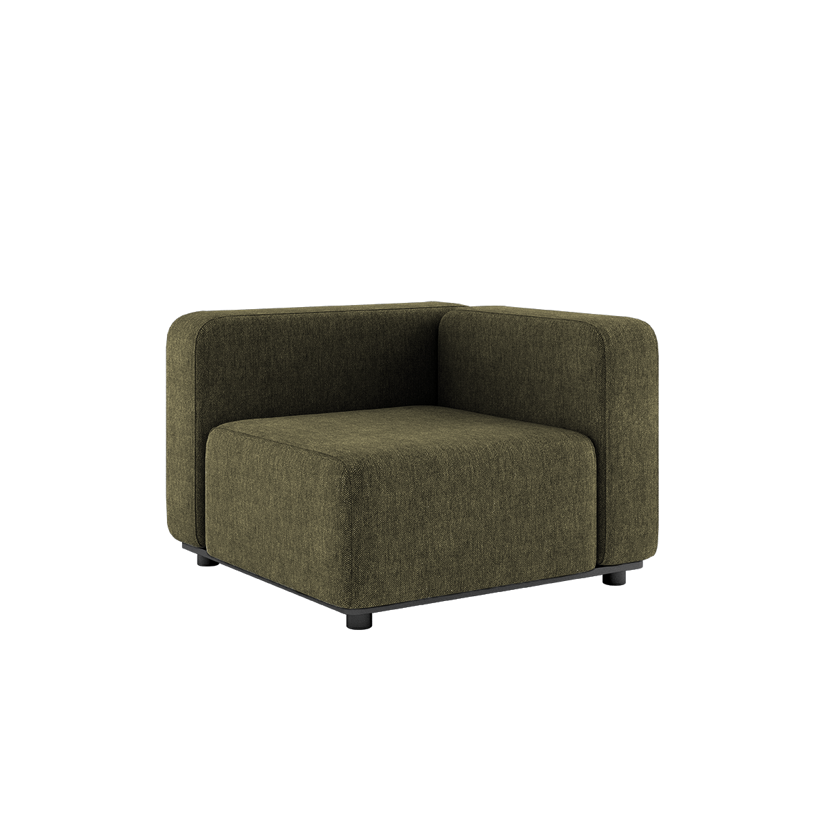 Ecksofa Cobana Lounge in Kirra Olive mit pulverbeschichtetem Aluminiumrahmen und wasserabweisendem Stoff