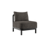 Kirra Lounge Sofa Seat in Kirra Noir mit pulverbeschichtetem Aluminiumrahmen und Olefin - Textil, modernes Outdoor - Design | Kirra Lounge Sofa - Seat - Kirra Noir | SACKit