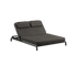 Kirra Double Sunbed in Kirra Noir mit pulverbeschichtetem Aluminiumrahmen und wasserabweisendem Olefin - Gewebe | Kirra Double Sunbed - Kirra Noir | SACKit