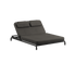 Kirra Double Sunbed in Kirra Noir mit pulverbeschichtetem Aluminiumrahmen und wasserabweisendem Olefin - Gewebe | Kirra Double Sunbed - Kirra Noir | SACKit
