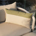 Tide Cushion Zierkissen in Sand und Indigo mit abnehmbarem Bezug für den Außenbereich. | Tide Cushion - Sand/Olive | SACKit