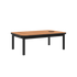 Kirra Coffee Table Outdoor - Couchtisch aus pulverbeschichtetem Aluminium und Teakholz in Noir ohne Accessory Fit | Kirra Coffee Table - Noir Ohne Accessory Fit | SACKit