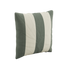 Quadratisches Outdoor-Kissen mit olivgrünen und cremeweißen Streifen, freigestellt | Outdoor Cushion Square - Renesse Olive | sackit