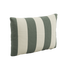 Rechteckiges Outdoor-Kissen mit olivgrünen und cremeweißen Streifen, freigestellt | Outdoor Cushion Rectangular - Renesse Olive | sackit