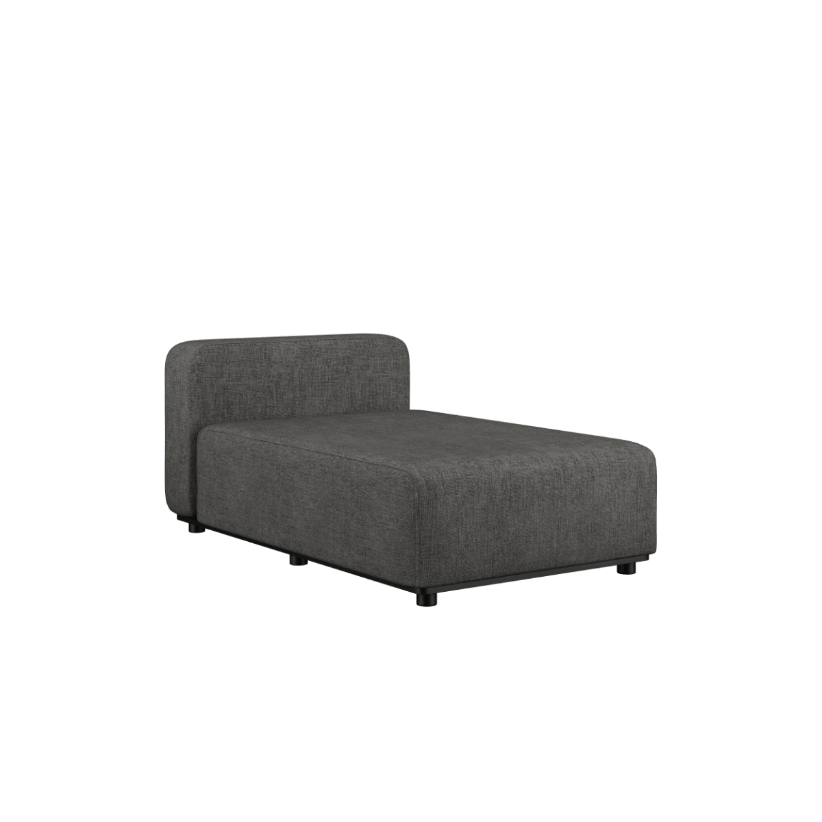 Cobana Lounge Sofa Chaise Modul in grauem Outdoor - Stoff mit pulverbeschichtetem Aluminiumrahmen | Cobana Lounge Sofa - Chaise module - Cobana Grey | SACKit