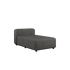 Cobana Lounge Sofa Chaise Modul in grauem Outdoor - Stoff mit pulverbeschichtetem Aluminiumrahmen | Cobana Lounge Sofa - Chaise module - Cobana Grey | SACKit