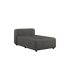 Cobana Lounge Sofa Chaise Modul in grauem Outdoor - Stoff mit pulverbeschichtetem Aluminiumrahmen | Cobana Lounge Sofa - Chaise module - Cobana Grey | SACKit
