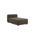 Cobana Lounge Sofa Chaise Modul in Braun mit pulverbeschichtetem Aluminiumrahmen und Olefin - Faserbezug | Cobana Lounge Sofa - Chaise module - Cobana Brown | SACKit