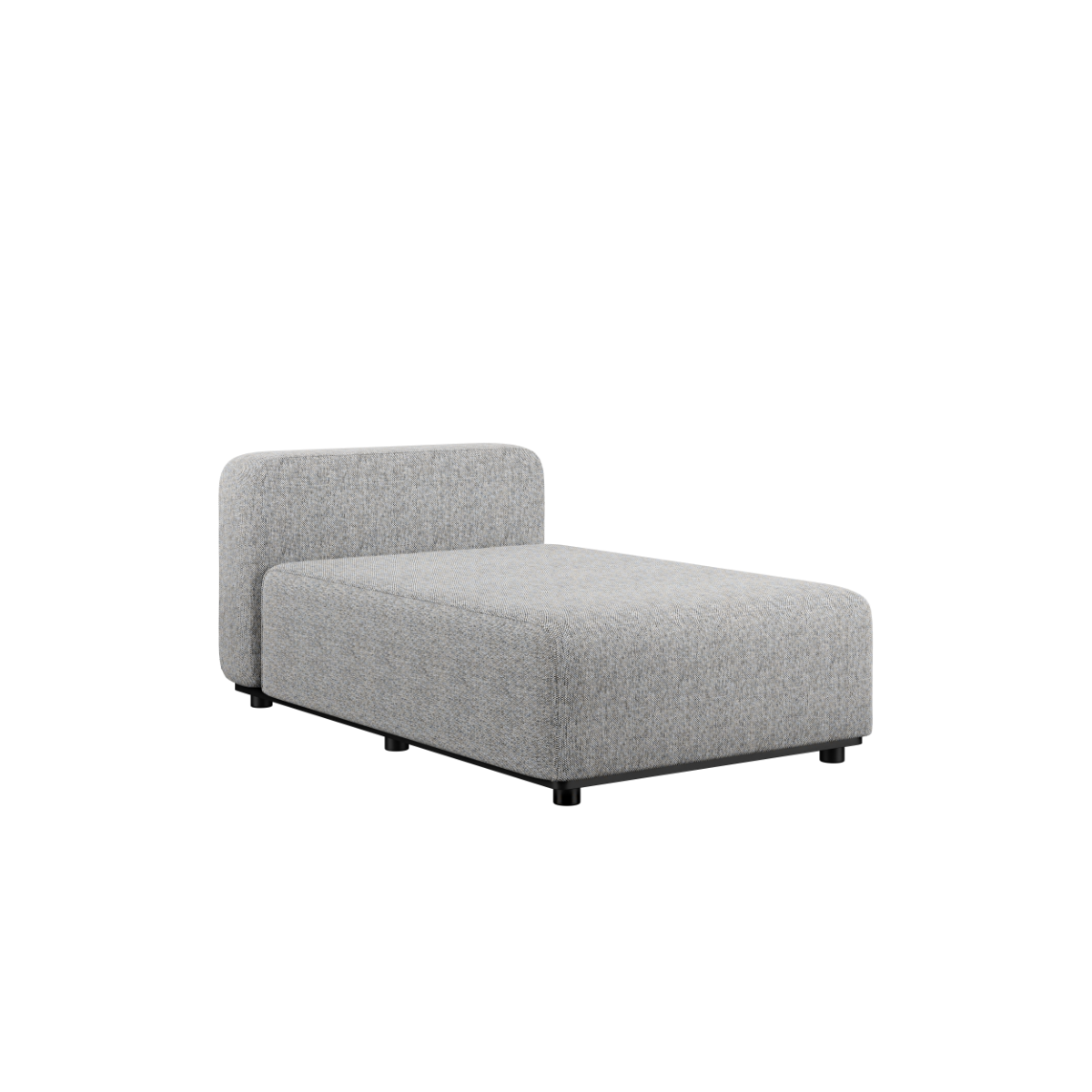 Cobana Lounge Sofa Chaise Modul in sand melange mit pulverbeschichtetem Aluminiumrahmen und Olefin - Fasern | Cobana Lounge Sofa - Chaise module - Cobana Sand Melange | SACKit