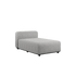 Cobana Lounge Sofa Chaise Modul in sand melange mit pulverbeschichtetem Aluminiumrahmen und Olefin - Fasern | Cobana Lounge Sofa - Chaise module - Cobana Sand Melange | SACKit
