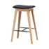 Nordic Bar Stool - Oak with stitches | Nordic Bar Stool - Oak with stitches - 73 cm Terra Black | SACKit