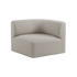 Fjord Sofa Eckteil rechts in Elfenbein mit weichen, abgerundeten Kanten und nahtlosem Design | Fjord Sofa - Corner Section Right - Sealife Ivory | SACKit