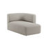Fjord Sofa mit rechter Chaiselong in hellem Sealife Ivory Stoff mit weichen Linien und skandinavischem Design | Fjord Sofa - Chaise Right - Sealife Ivory | SACKit