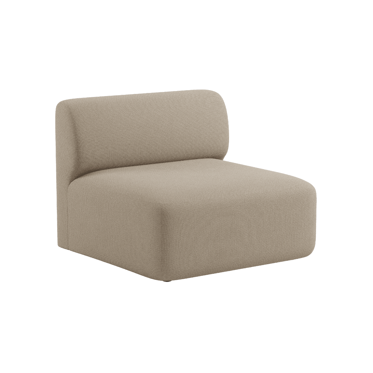 Fjord Sofa Sitzsektion in Cosmo Beige mit weicher, organischer Form und nahtlosen Übergängen | Fjord Sofa - Seat Section - Cosmo Beige | SACKit