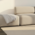 Fjord Sofa Pouf in Cosmo Beige mit weichen Linien und skandinavischem Design. | Fjord Sofa - Pouf - Cosmo Mustard | SACKit