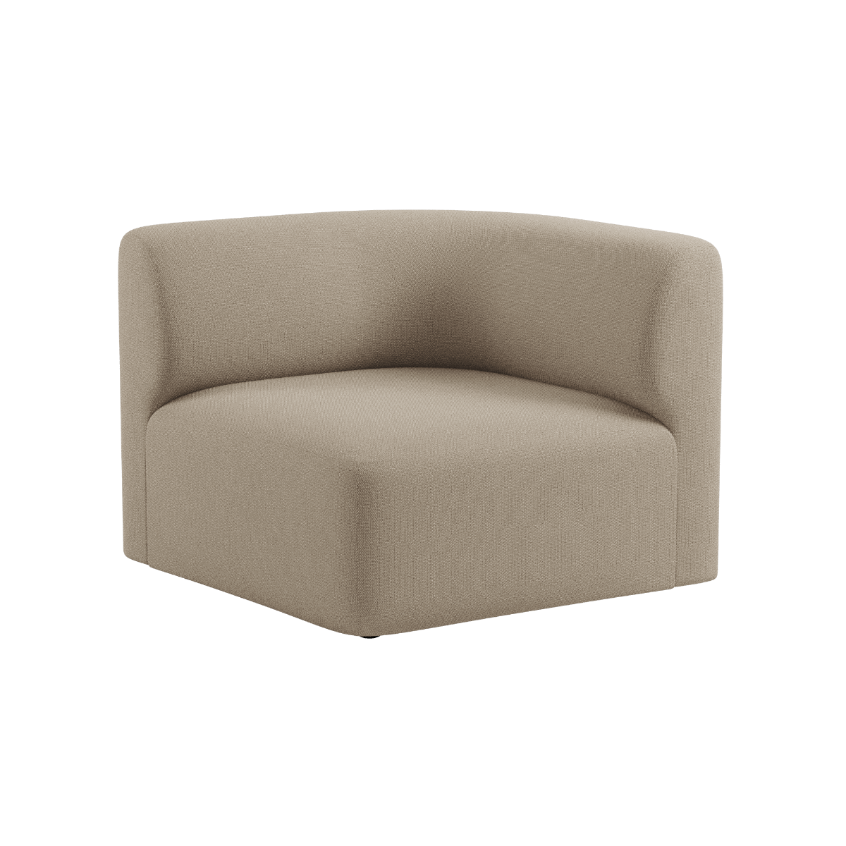 Fjord Sofa Eckmodul links in weichem Cosmo Beige mit organischer Form und nahtlosen Übergängen | Fjord Sofa - Corner Section Left - Cosmo Beige | SACKit