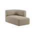 Fjord Sofa mit rechter Chaiselong in weichem Cosmo Beige Stoff mit abgerundeten Kanten und skandinavischem Design | Fjord Sofa - Chaise Right - Cosmo Beige | SACKit
