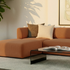 Fjord Sofa Pouf in Cosmo Terracotta mit weicher, runder Form und skandinavischem Design | Fjord Sofa - Pouf - Cosmo Mustard | SACKit