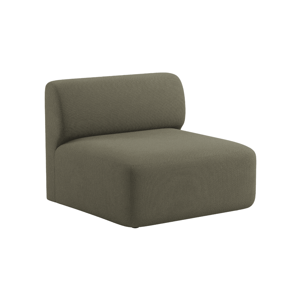 Fjord Sofa Sitzelement in Cosmo Olive mit weichen Linien und skandinavischem Design | Fjord Sofa - Seat Section - Cosmo Olive | SACKit