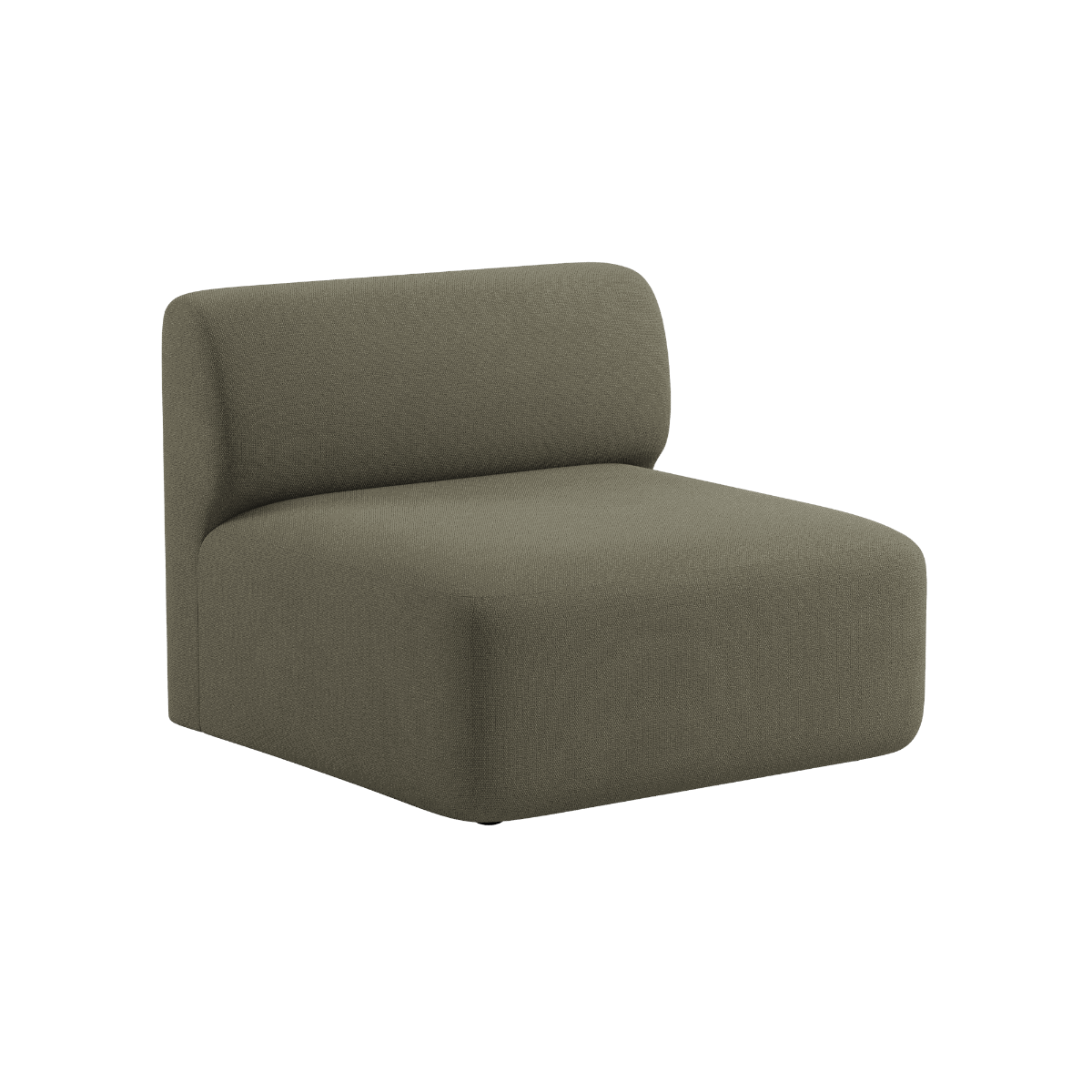 Fjord Sofa Sitzelement in Cosmo Olive mit weichen Linien und skandinavischem Design | Fjord Sofa - Seat Section - Cosmo Olive | SACKit