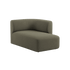Fjord Sofa mit rechter Chaiselong in Cosmo Olive, skandinavisches Design mit weichen Linien und abgerundeten Kanten | Fjord Sofa - Chaise Right - Cosmo Olive | SACKit
