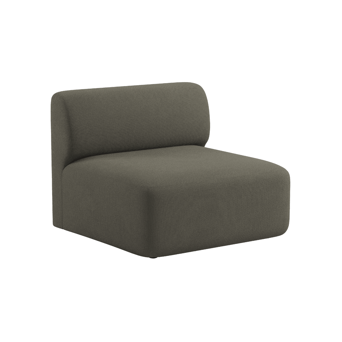 Fjord Sofa Sitzmodul in Cosmo Stone mit weichen Linien und skandinavischem Design | Fjord Sofa - Seat Section - Cosmo Stone | SACKit