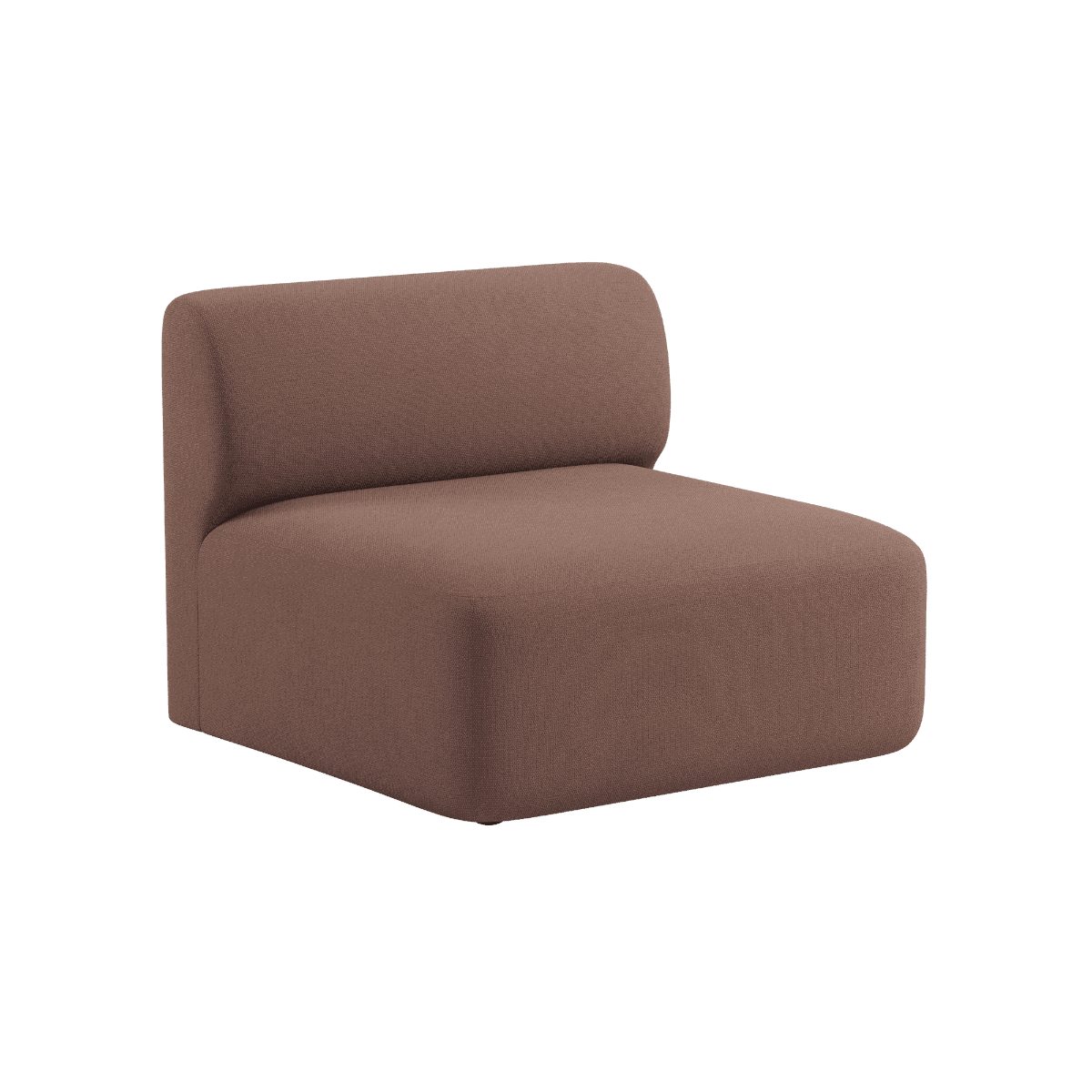 Fjord Sofa Sitzmodul in Cosmo Clay mit weichen Linien und skandinavischem Design. | Fjord Sofa - Seat Section - Cosmo Clay | SACKit