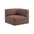 Fjord Sofa Eckteil rechts in Cosmo Clay mit weichen, abgerundeten Kanten und organischem Design | Fjord Sofa - Corner Section Right - Cosmo Clay | SACKit