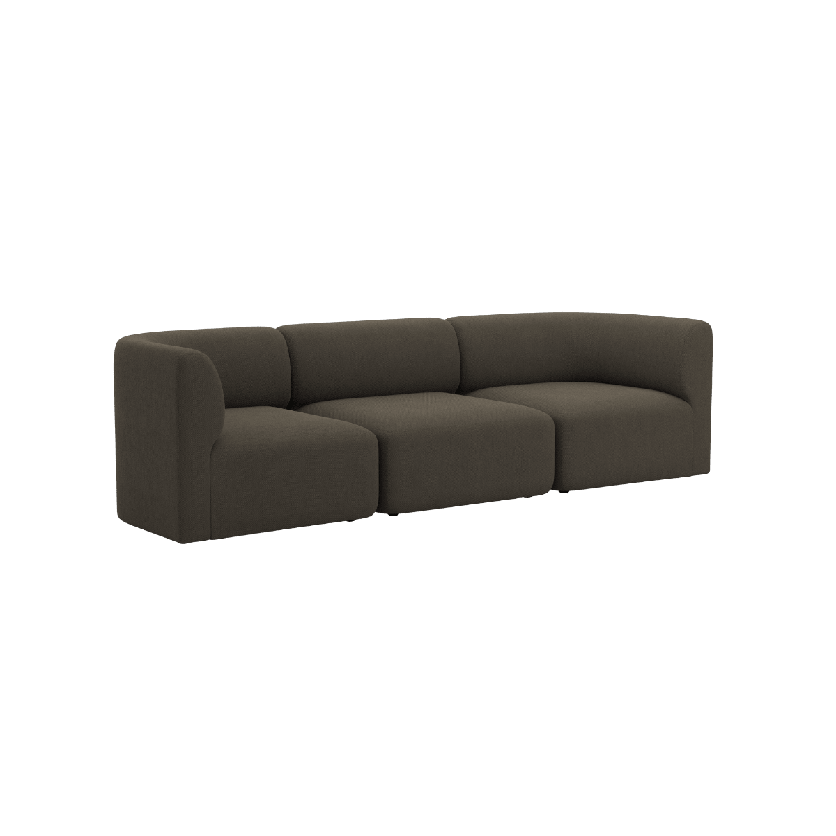Fjord Sofa - 3 seater | Fjord Sofa - 3 seater - Sealife Brown Ohne Hocker | SACKit