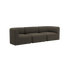 Fjord Sofa - 3 seater | Fjord Sofa - 3 seater - Sealife Brown Ohne Hocker | SACKit
