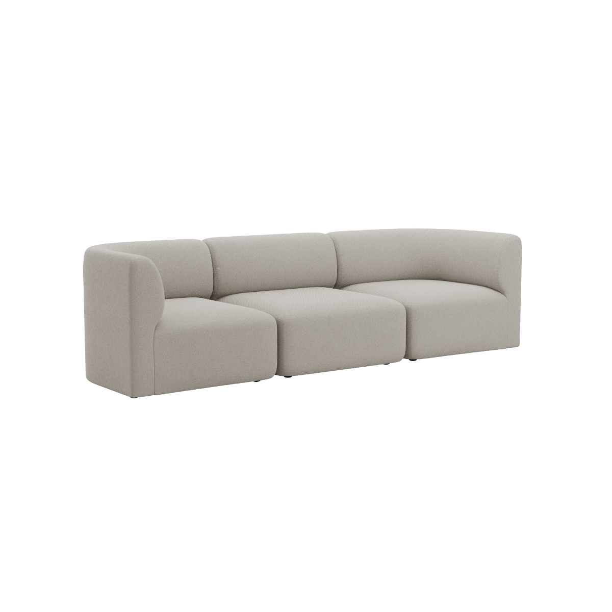 Fjord Sofa - 3 seater | Fjord Sofa - 3 seater - Sealife Ivory Ohne Hocker | SACKit