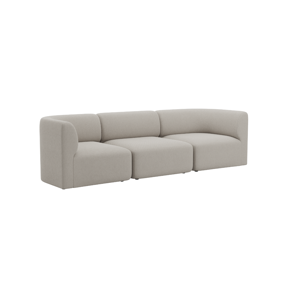 Fjord Sofa - 3 seater | Fjord Sofa - 3 seater - Sealife Ivory Ohne Hocker | SACKit