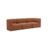 Fjord Sofa - 3 seater | Fjord Sofa - 3 seater - Cosmo Terracotta Ohne Hocker | SACKit