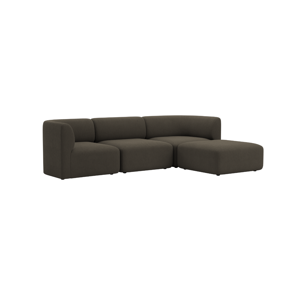 Fjord Sofa - 3 seater | Fjord Sofa - 3 seater - Sealife Brown Mit Hocker | SACKit