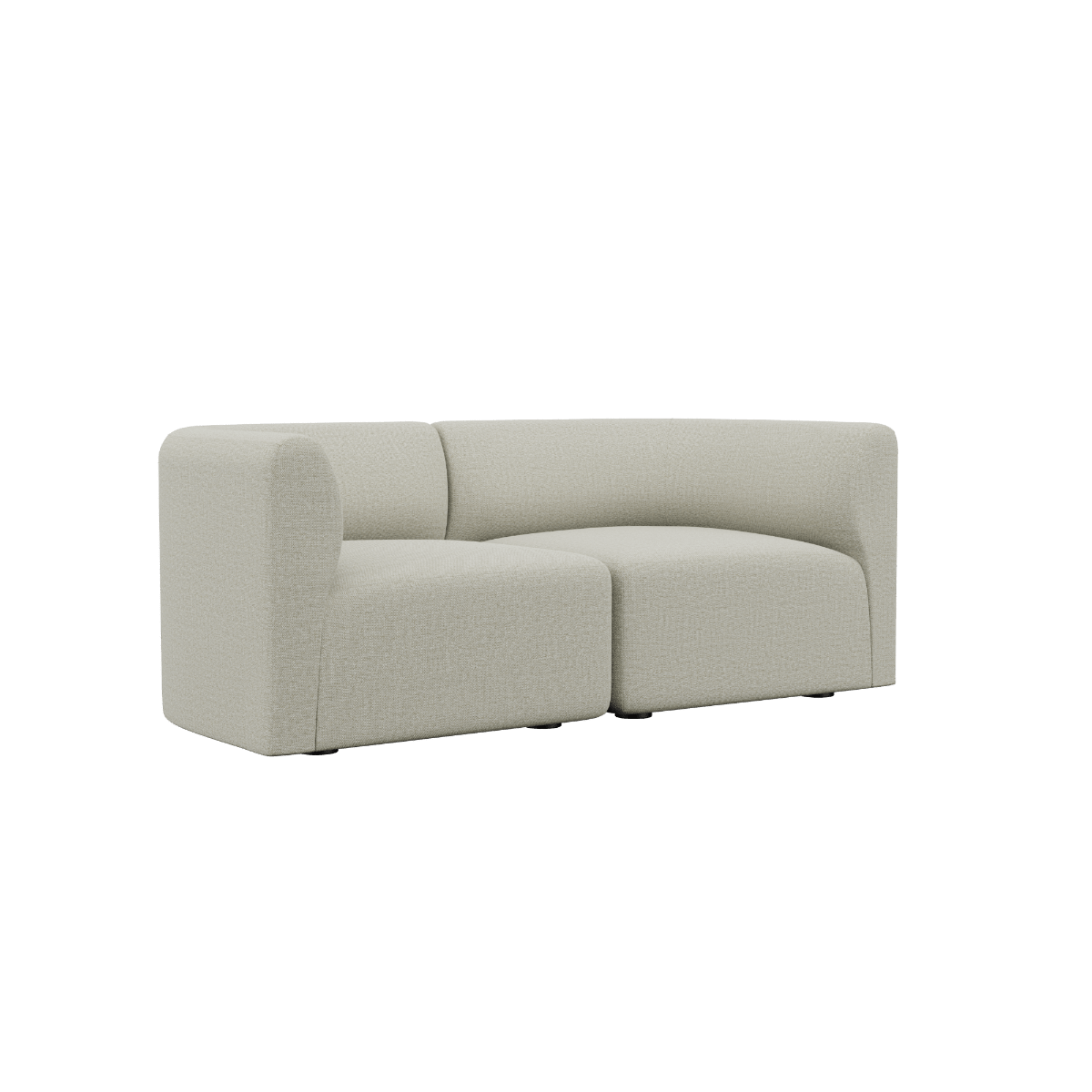 Fjord Sofa 2 - Sitzer in Cosmo Beige mit weichen Linien und skandinavischem Design | Fjord Sofa - 2 seater - Cosmo Beige | SACKit