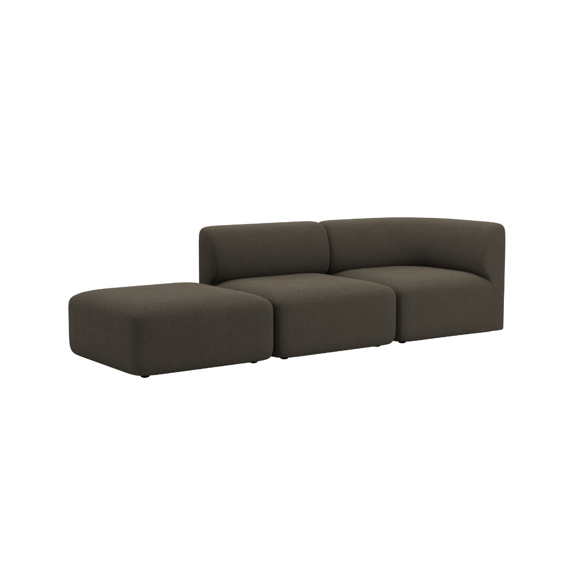 Fjord Sofa - 2 seater w/ open end | Fjord Sofa - 2 seater w/ open end - Sealife Brown Links | SACKit